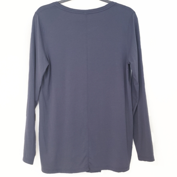 Aritzia Babaton The Group Mindy Overlap Top blue - Picture 4 of 7